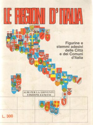 Album figurine . Le Regioni D'Italia,Zanetti. Album Non completo con 192 figurine mancanti su 501+ 6 figurine da attaccare