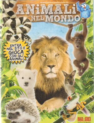 Album figurine. Animali nel mondo,FoL-Bo. Album Non completo com 46 figurine su 264