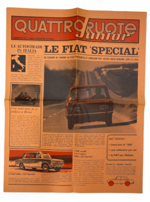 Rivista QUATTRORUOTE Junior. Allegato a Quattroruote n. 11 - Novembre 1968