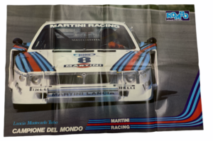 Poster Lancia Montecarlo Turbo Campione del mondo Rombo 58x88 cm