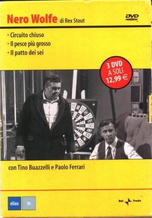 Nero Wolfe: Circuito Chiuso, Pesce piu' grosso, Patto dei sei (3 DVD) con Cofanetto. Versione da edicola. DVD in Italiano