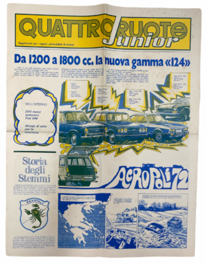 Rivista QUATTRORUOTE Junior. Allegato a Quattroruote n.10 Ottobre 1972