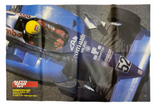 Poster Gianbattista Busi campione italiano 1991 Formula 3 Dallara 391- Volkswagen Spiess Autosprint 53x80 cm