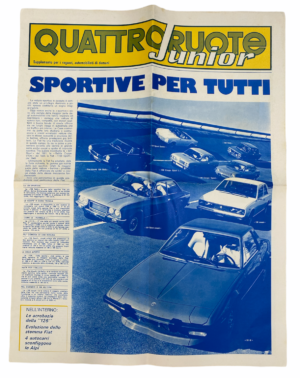 Rivista QUATTRORUOTE Junior. Allegato a Quattroruote n. 2- Febbraio 1973