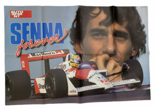 Poster Aryton Senna e Roland Ratzenberger Autosprint 53x80 cm