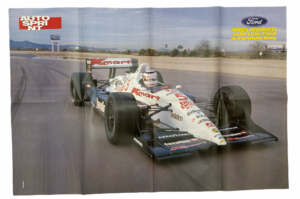 Poster Ford Escort RS Cosworth e Nigel Mansell Lola -Ford Autosprint 53x80 cm