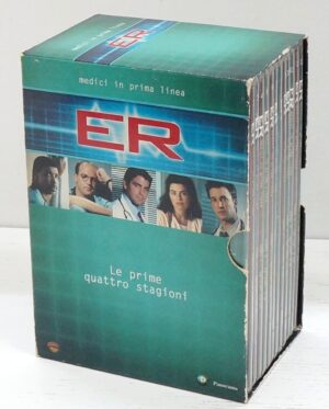 ER Medici in prima linea - Prime Quattro 4 Stagioni Complete (13 DVD) (91 Episodi) con Cofanetto - Versione da edicola - DVD in Italiano
