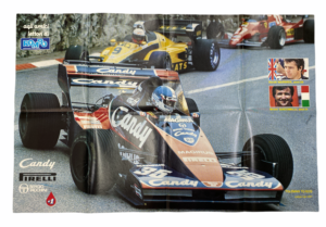 Poster Dereck Warwick - Bruno Giacomelli Rombo 55x85 cm