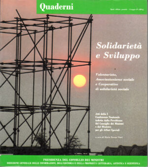 Quaderni di Vita Italiana n. 2, Aprile - Giugno 1988: Solidarieta' e Sviluppo ed. Presidenza del Consiglio dei Ministri