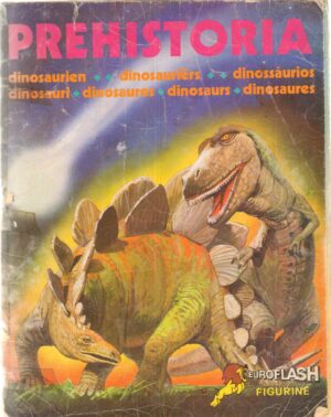 Album figurine Prehistoria,EuroFlash. Da recupero, Non completo con 25 figurine mancanti su 200