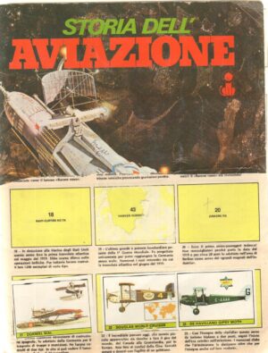 Album figurine  Storia dell'Aviazione da Recupero. Non  completo con 96 attaccate su 351