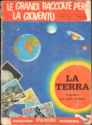 Album figurine La Terra , Panini da Recupero.Non completo con 22 figurine attaccate su 411