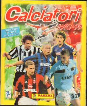 Album figurine Calciatori  1998-1999 Panini. Non completo con 28 Figuirne I nuovi acquisti attaccate su 72