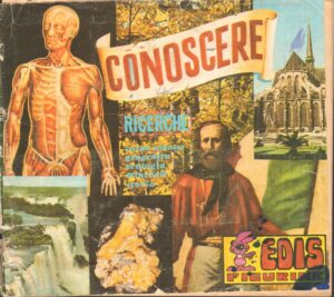 Album figurine Conoscere Corpo Umano, Geografia... da RECUPERO  con 1 figurina attaccata su 470. EDIS