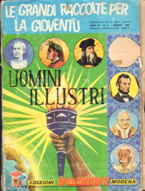 Album figurine UOMINI ILLUSTRI da RECUPERO con 145 figurine attaccate su 415 + 20 figurine da recupero Panini