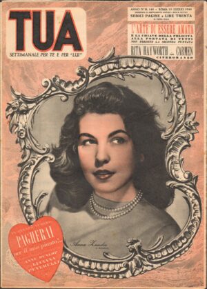 Rivista TUA Settimanale anno IV, 4- n. 148- 15 LUGLIO 1948 Anna Lander