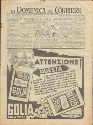 Rivista LA DOMENICA DEL CORRIERE 31 Marzo 1946