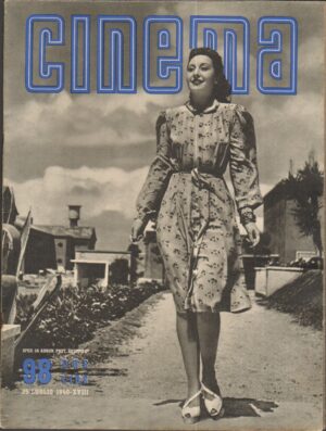 Rivista CINEMA  anno 1940 n.98  del 25 Luglio