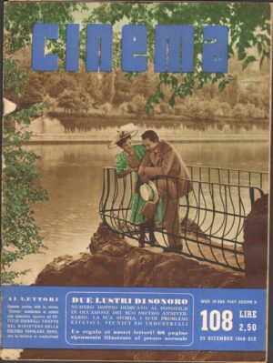 Rivista CINEMA  anno 1940 n.108  del 25 Dicembre