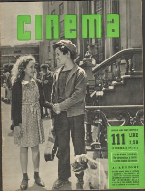 Rivista CINEMA anno 1941 n.111 del 10 Febbraio