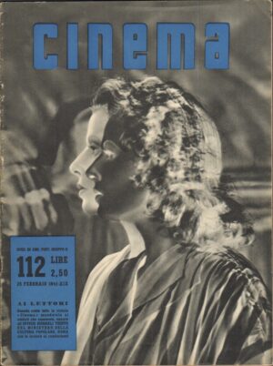 Rivista CINEMA anno 1941 n.112 del 25 Febbraio