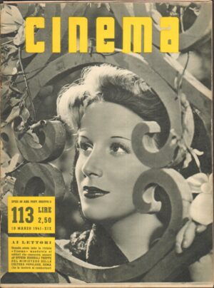 Rivista CINEMA anno 1941 n. 113 del 10 Marzo
