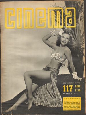 Rivista CINEMA anno 1941 n.117 del 10 Maggio