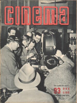 Rivista CINEMA anno 1941 n.93 del 10 Maggio