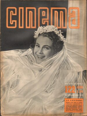 Rivista CINEMA anno 1941 n.122 del 25 luglio