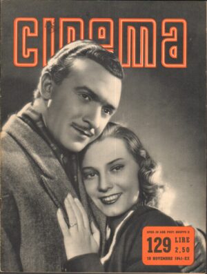 Rivista CINEMA anno 1941 n.129 del 10 Novembre