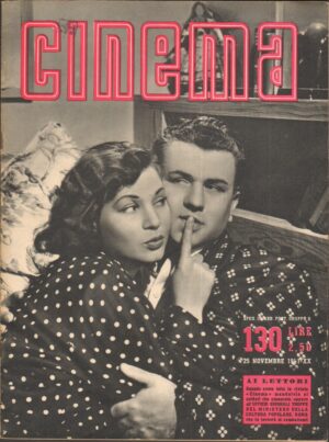Rivista CINEMA anno 1941 n. 130 del 25 Novembre
