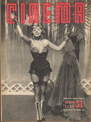 Rivista CINEMA anno 1950 n.31 del 30 Gennaio