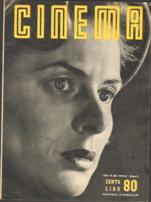 Rivista CINEMA anno 1952 n. 80 del 15 Febbraio