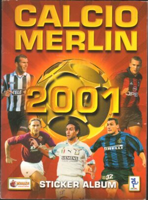 Album figurine CALCIO MERLIN  2001. Merlins Collection. Non completo con 364 figurine attaccate su 684