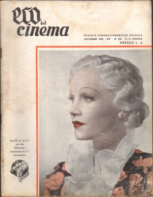 Rivista ECO del Cinema anno 1936 n. 154 Settembre