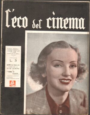 Rivista L'Eco del Cinema n.12  Dicembre 1938