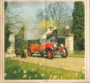 Poster Lagonda 1927 32x30 cm