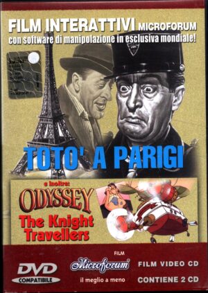 Film Interattivi Toto' a parigi + Odyssey The knight Travellers con 2 DVD in Italiano + CD interattivo Microforum
