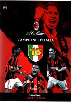 A.C. Milan Campione D'Italia 18 2010/2011 DVD in Italiano Versione da edicola
