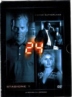 24 Kiefer Sutherland. Prima Stagione 1 Completa. (Episodi 1-24) con n. 7 DVD in Italiano. Versione da edicola