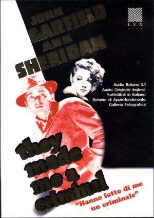 They Made Me A Criminal DVD in Italiano john Garfield and Sheridan