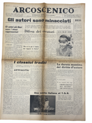 Rivista ARCOSCENICO n.1 Gennaio 1967 Giornale degli Spettacoli