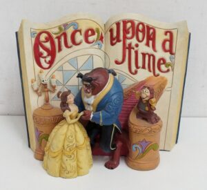 Once Upon a Time: La Bella e la Bestia (Beauty and the Beast) Statuetta by Jim Shore. Enesco Disney Traditions