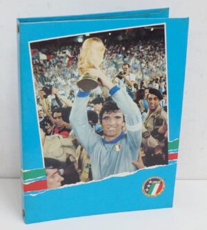 Dino Zoff, Forza Azzurri. Raccoglitore - Quaderno ad anelli. Auguri Mondadori. Vintage anni '80