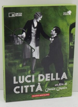 Luci della città. 2 DVD + Libro Charlie Chaplin, in Italiano. Nuovo Restauro