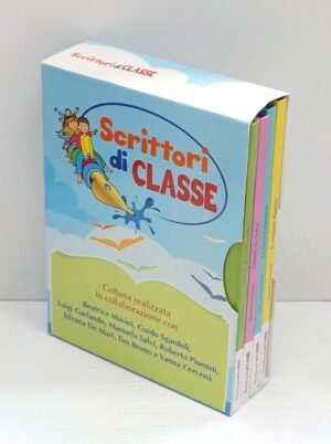 Scrittori di Classe Cofanetto con n. 4 libri di Masini, Bruno, De Mari, Cercena' ed. Conad (Talenti da fiaba - Storia di Codarotta - La nuova dinastia - Il mistero dipinto)