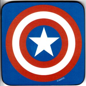 Sottobicchiere in Sughero Scudo Capitan America. Marvel Comics. Logoshirt
