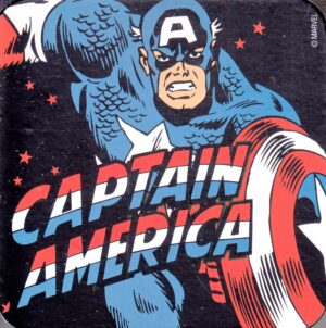 Sottobicchiere in Sughero Capitan America. Marvel Comics. Logoshirt