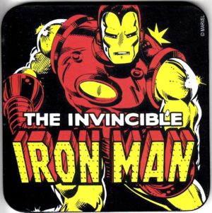Sottobicchiere in Sughero The Invincible Iron Man. Marvel Comics. Logoshirt