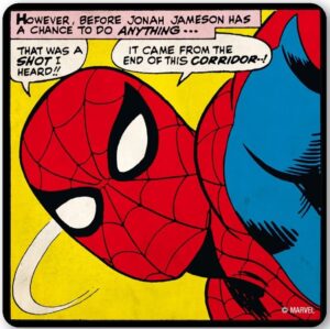 Sottobicchiere in Sughero The Amazing Spider-Man Spiderman - E' Stato Un Colpo. Marvel Comics. Logoshirt